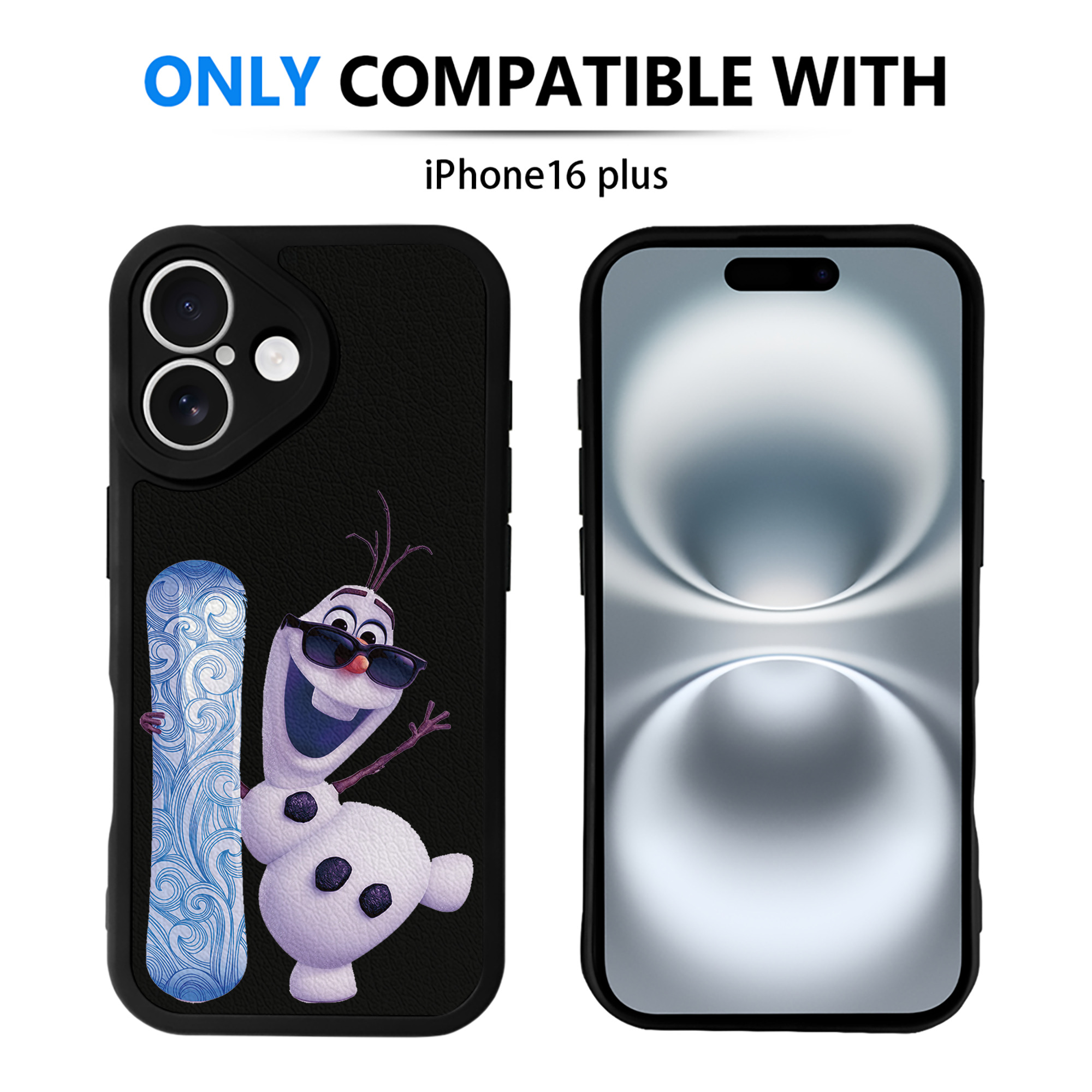 （画像用） アナと雪の女王 アンナ エルサ Frozen Anna Elsa 【iPhone 16シリーズ対応】シリコンスマホケース（レザー調） 材質：シリコン